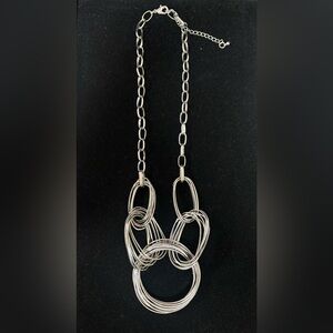 Multi Loops Silver Necklace
